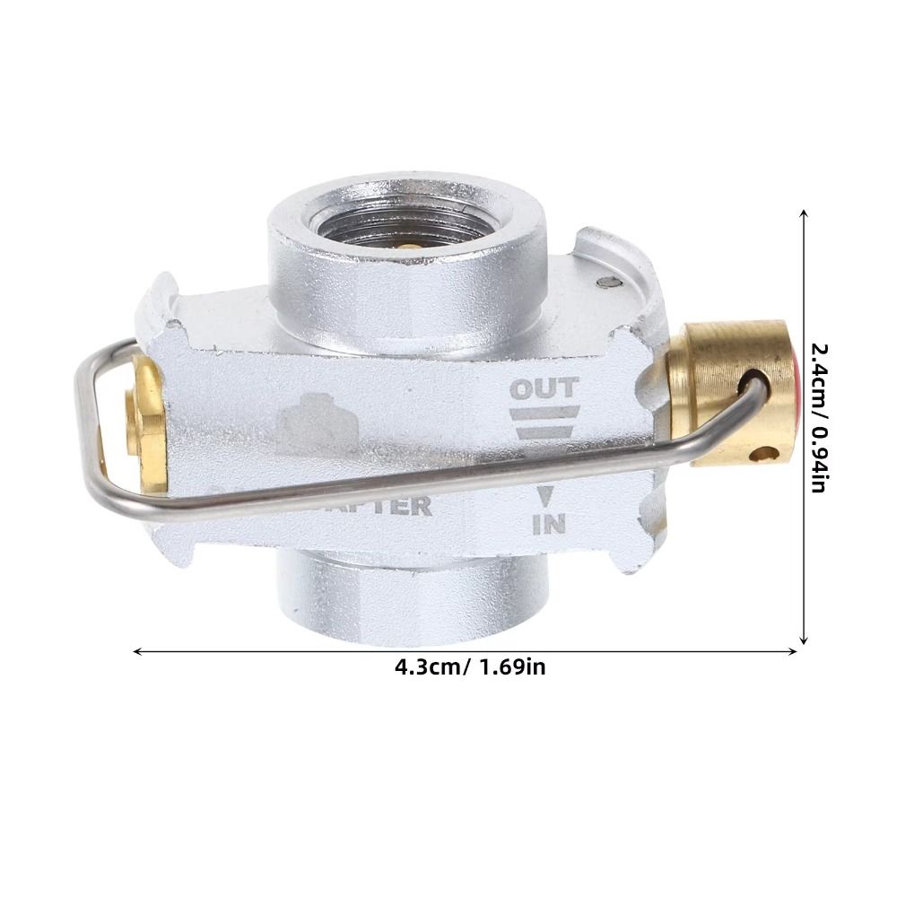 Cost-effective Camping Gas Adapter Valve Efficient Gas Refill Adapter  Camping Equipment