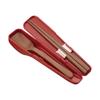 Thermos Spoon and Chopsticks Set, Deep Red, CPE-001 DR