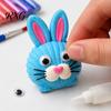 Children Shell Painting Kit 1/2 Sets DIY Craft Kit, with Natural Shells, Modeling Clay, Pigments, Art Glue, Eyes, Handmade Seashell Crafts Supplies