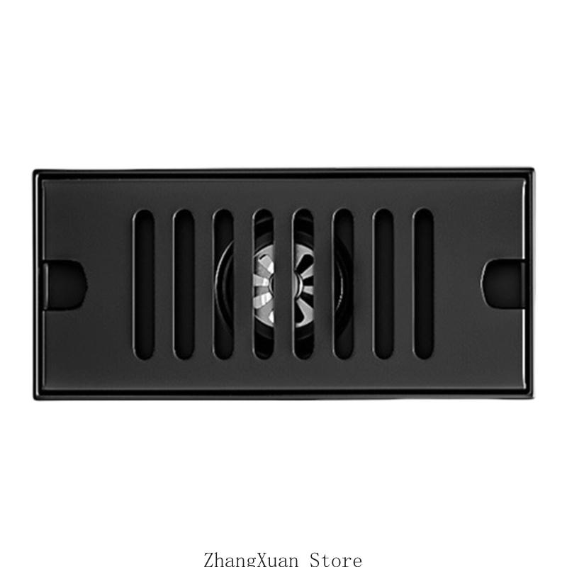 

Sturdy Stainless Steel Rectangular Floor Drain for Efficient Water Flows 3XUF чёрный