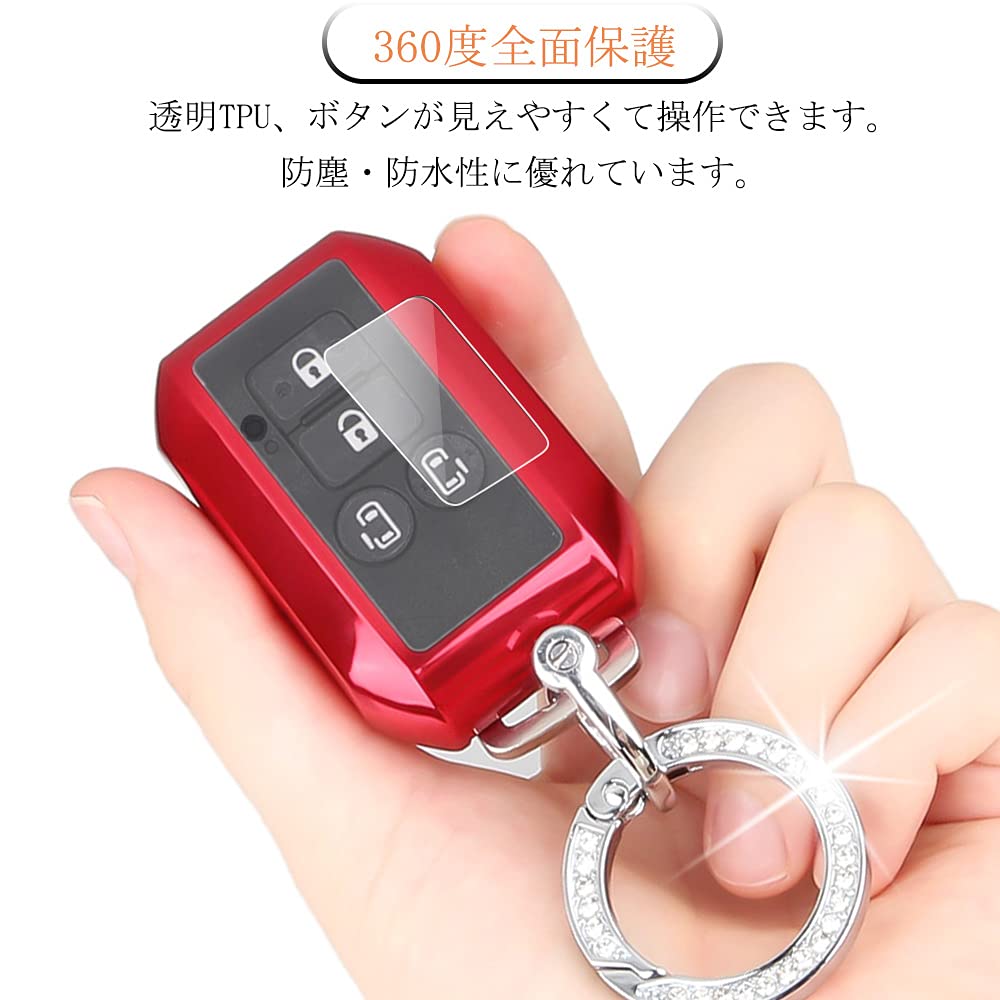 Comdanya Key Smart Key Key Lightweight Compatible with Suzuki Wagon Swift and XBEE Key Case, Cover, Holder, TPU, Hustler, Subacia, R, RS, Hybrid,