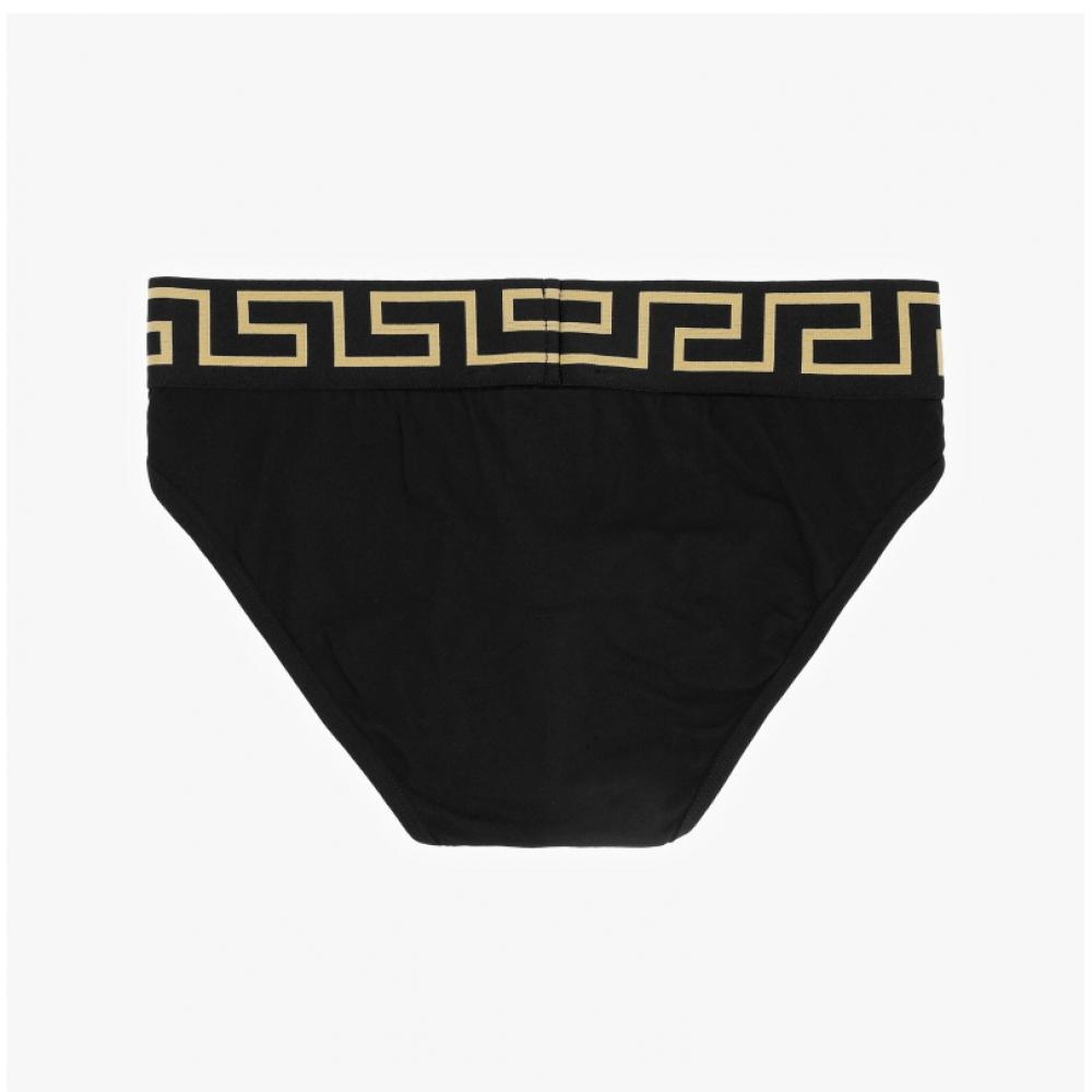 Versace Au10027 1a10011 A80g Bordure Greca Slip Homme S Sous-vêtement