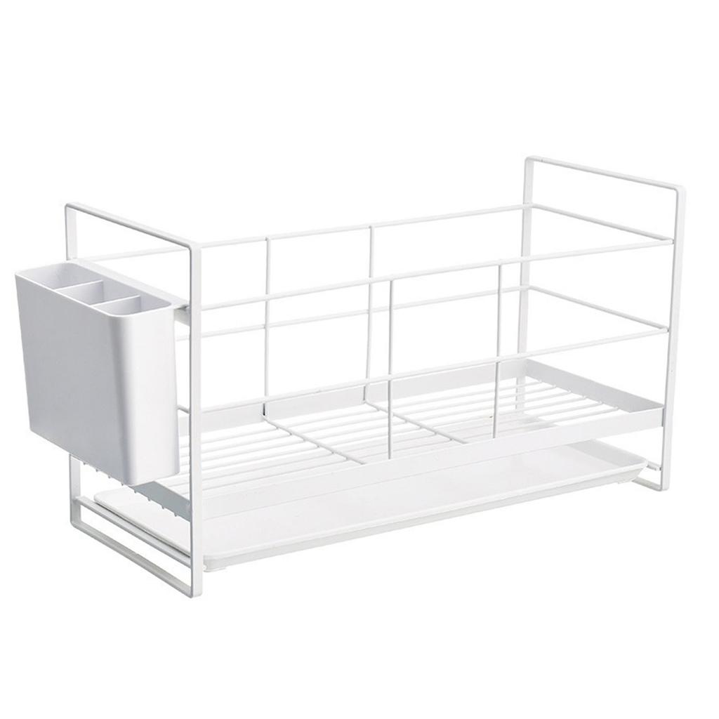 Kitchen Utensil Drainer Metal Drying Holder Household Countertop Storage Rack for Dishes Plates Bowls Spoons