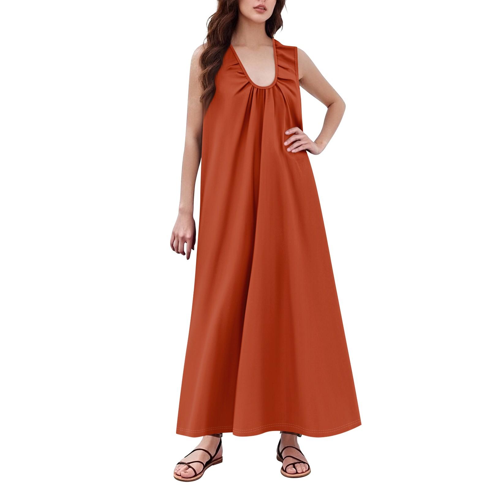 

Женская повседневная свободная длинная юбка А-силуэта с большим подолом XL шафрановый