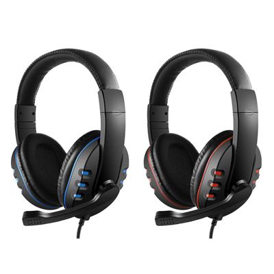 3,5-mm-Gaming-Kopfhörer mit Kabel, Over-Ear-Game-Headset, Kopfhörer mit Geräuschunterdrückung und Mikrofonlautstärke
