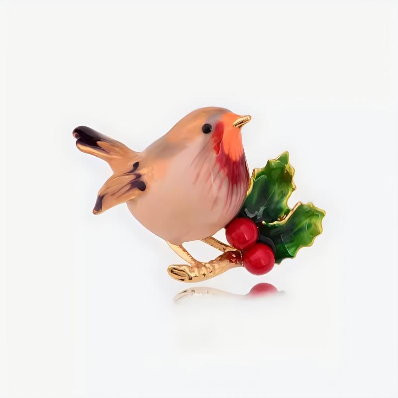 Enamel Tit Brooch, A High-end Feminine and Versatile Accessory. Bird Brooch, A Light Luxury and Niche Brooch