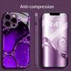 Purple Water Drop Effect for iphone 17 case Fashion for coque iphone Case fundas Glass for iPhone 17 16 15 14 13 12 pm Pro Plus