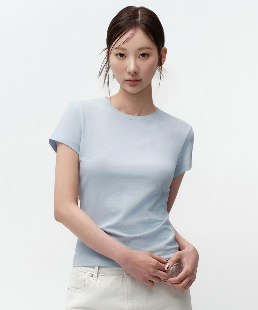 MUSINSA STANDARD WOMAN Sheer Slim T-Shirt (5 Colors)
