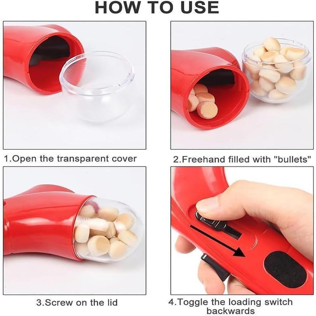 Pet Food Feeder Interactive Pet Training Dog Puzzle Toy Dog Dog Puzzle Feeder Training Game Dog Food Catapult Handheld Puppy Snack Feeder Dispenser