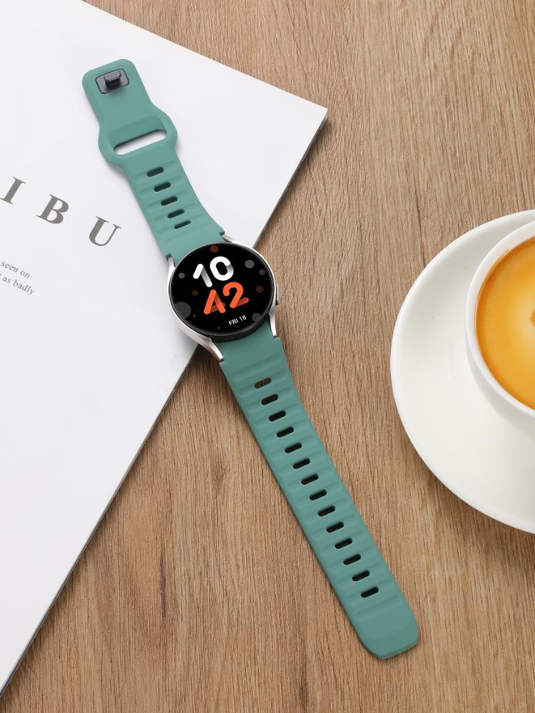 No Gap Sport Silicone Strap For Samsung Galaxy Watch 7/FE/6/5/4 44mm 40mm Bracelet Watchband Watch 6-4 Classic 47mm 43/46mm Belt