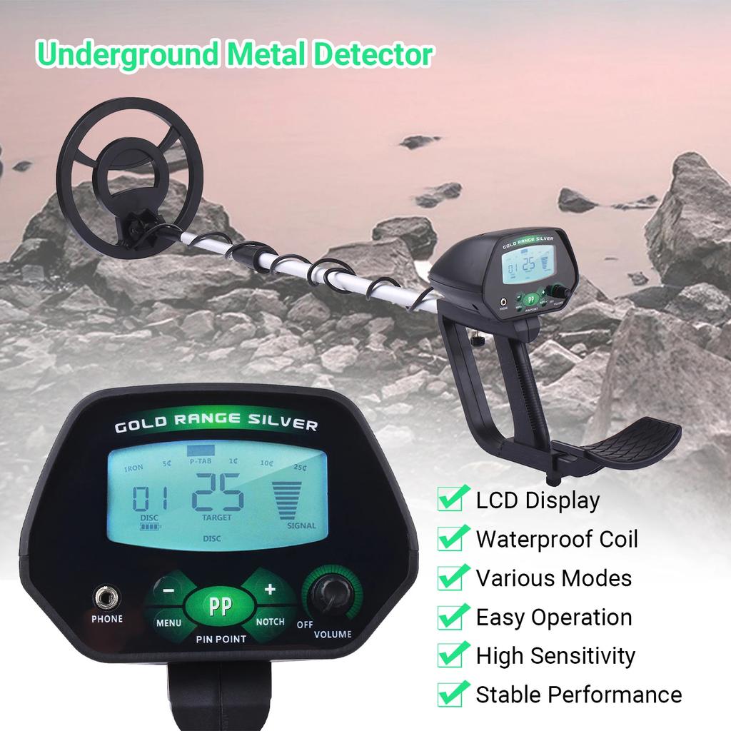 MD-4090 High Accuracy Professional Underground LCD Metal Detector Metal Detector New With Memory Function Backlight Adjustable