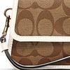 Coach Originals 17 Strapless Monogram Canvas Mahjong Handheld Tote Bag Small Women tote bag Brown Beige C2299-IMDJ8