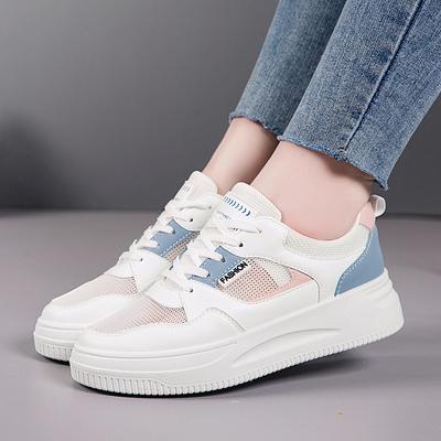 Zapatos de Tablero Transpirables de Moda 2024 Verano Nuevo Malla Delgada Casual Suela Gruesa Versátiles Deportivos Vulcanizados Zapatos De Mujer
