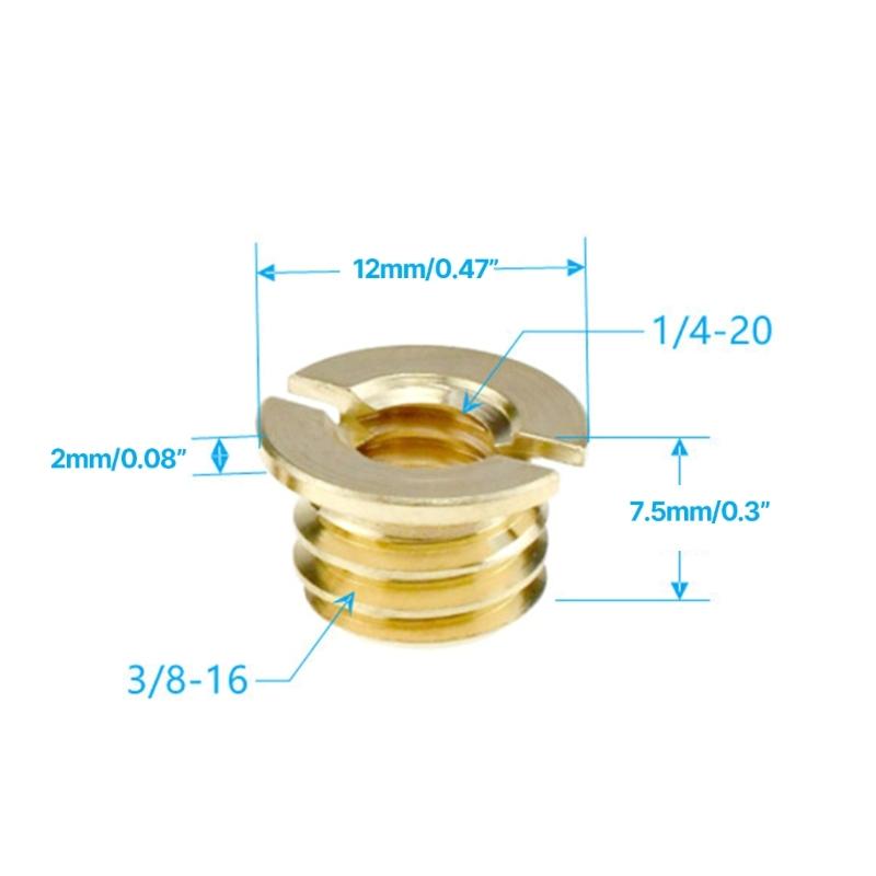1/4 "bis 3/8" Adapterschraube Mutter für Stativ Ptz Schnittstelle Ptz Schnellumbauschrauben 5 Stück