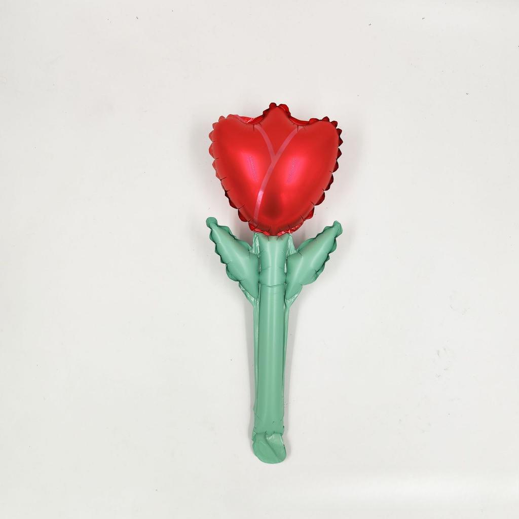 20pcs Mother's Day Valentines Day Love Balloon Bouquet Flower Proposal Confession Aluminum Film Balloon Shopping Mall Decoration