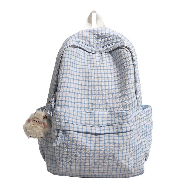 Retro Student Schoolbag Campus Backpack Large Capacity Lightweight Backpack