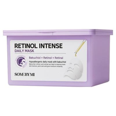 Retinol Intense Daily Mask (30 Sheets / 350ml) – Anti-Aging & Pore Care Facial Sheet Mask for Firming and Smoothing Skin
