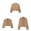 Myst Zara Velvet Texture Napoleon Coat Jacket Napoleon Vintage Long Sleeve Corduroy Jacket For Women