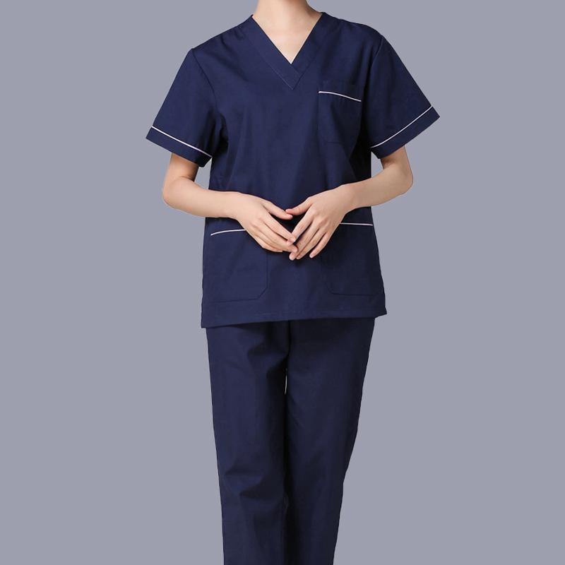 Hot Multi-color Pharmacy Pet Hospital Nurse Uniforms Scrubs Tops and Pants Dentistry Spa Uniforms Medical Scrubs Uniforms