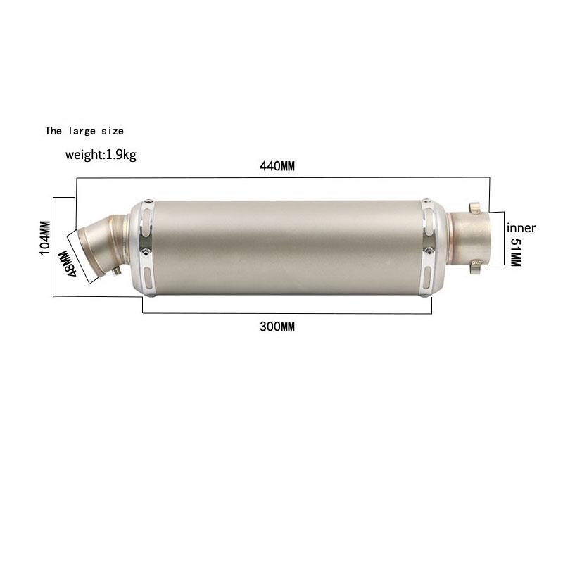 Motorcycle Exhaust Tailpipe for Ninja Z250 BJ300 R3 R25K6789