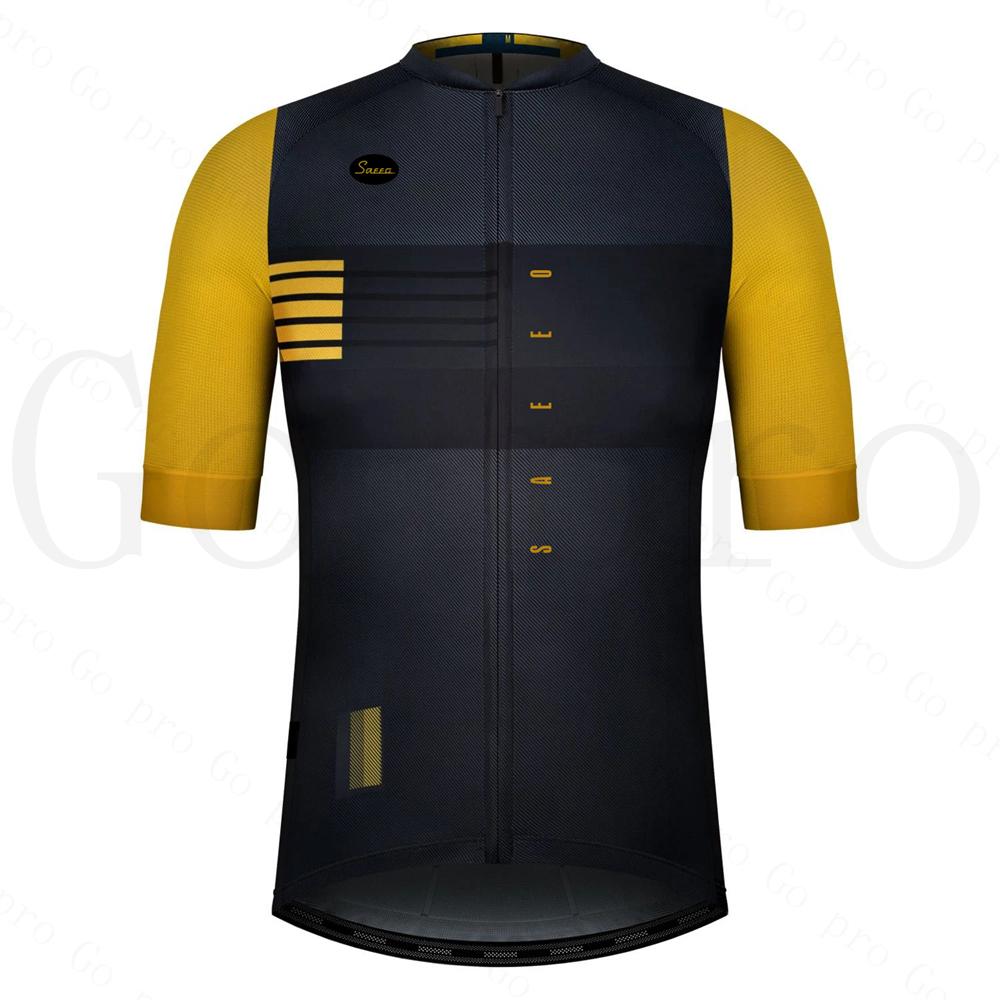 Verão de alta qualidade 2026 nova equipe homens ciclismo jersey roupas de manga curta preta respirável ciclo de secagem rápida roupas jersey