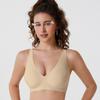 European and American Seamless Wire-free Underwear for Women, Comfortable and Thin Full-cup Bra