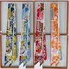 Cachecol de Seda 100% de Alta Qualidade Marca de Luxo Mulheres Faixa de Cabeça Faixa de Cabelo Foulard Gravata Lenço de Pescoço Cachecóis Skinny Acessórios