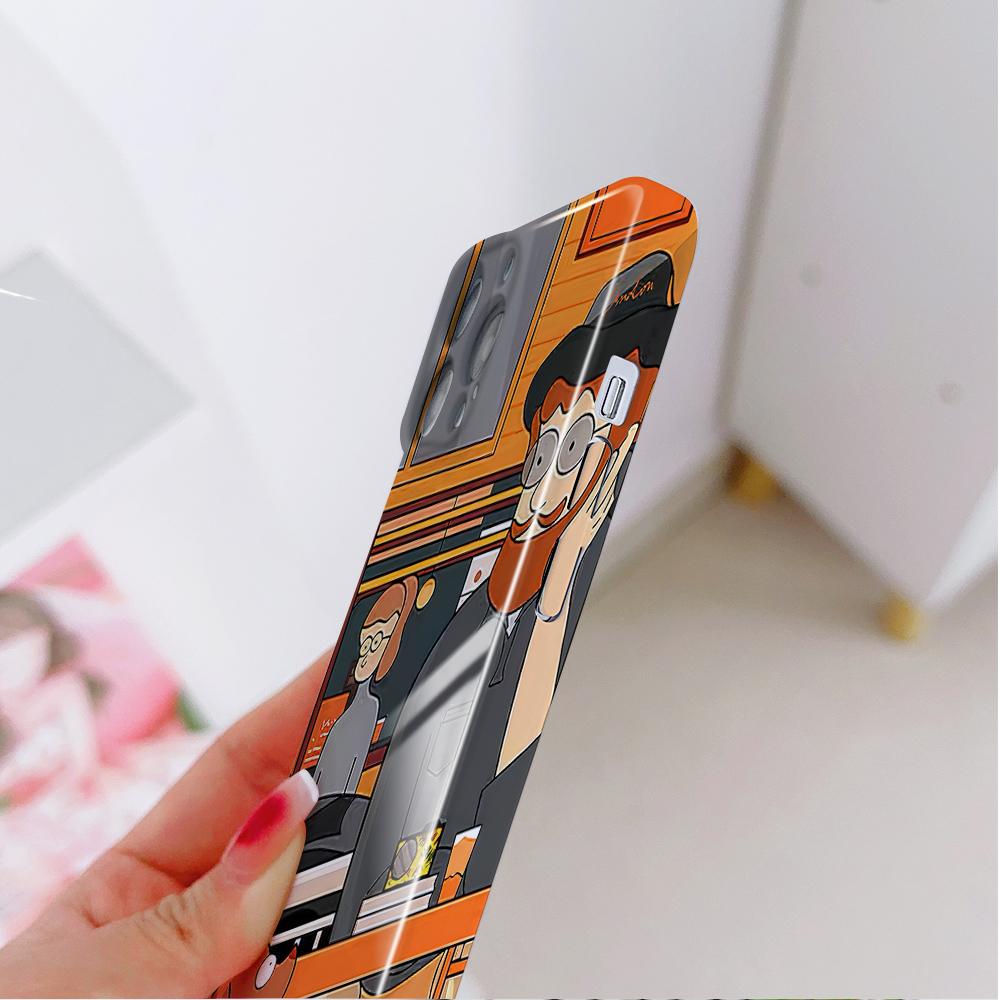 All-inclusive Film Handyhülle Cartoon Mode Design Hartschale Vollständige Abdeckung Kameraschutzhülle für iPhone Huawei Honor Vivo Google