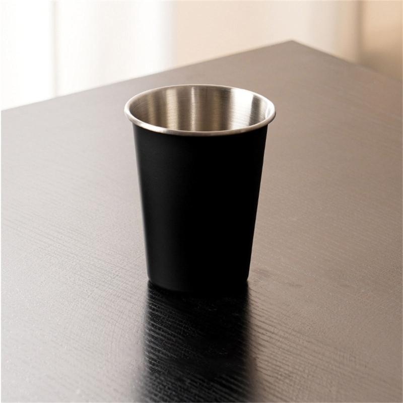 4pcs Stainless Steels Drinking Cups Outdoor Travel Cups 350ml Coffees Milk Beer Mug Stackable Camping Cup Enduring