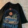 Salt Water Flower Petals Hawaii Tshirts Men Women Sweat T Shirts Casual Cotton Tee Clothes Hip Hop Oversize Tops Couple 70340
