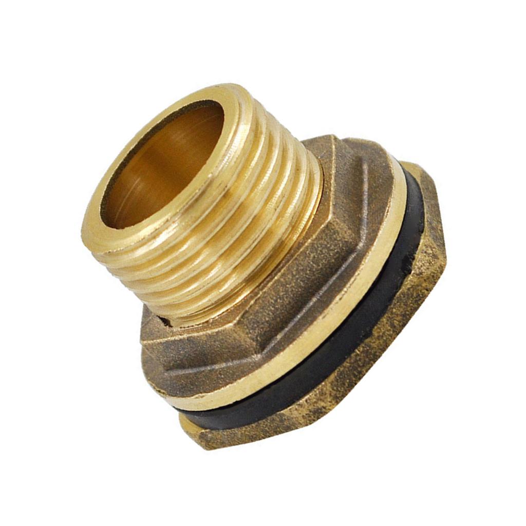 Universal Brass Threaded Fitting For Bucket Tanks Rainwater Barrels Rustproof Water Tap Connector