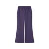 Wide Leg Flared Pants Soft Comfortable Versatile Skin-Friendly Quick-Dry Cool Casual Pants Women Pants Gothic-Purple L225W110-05HS