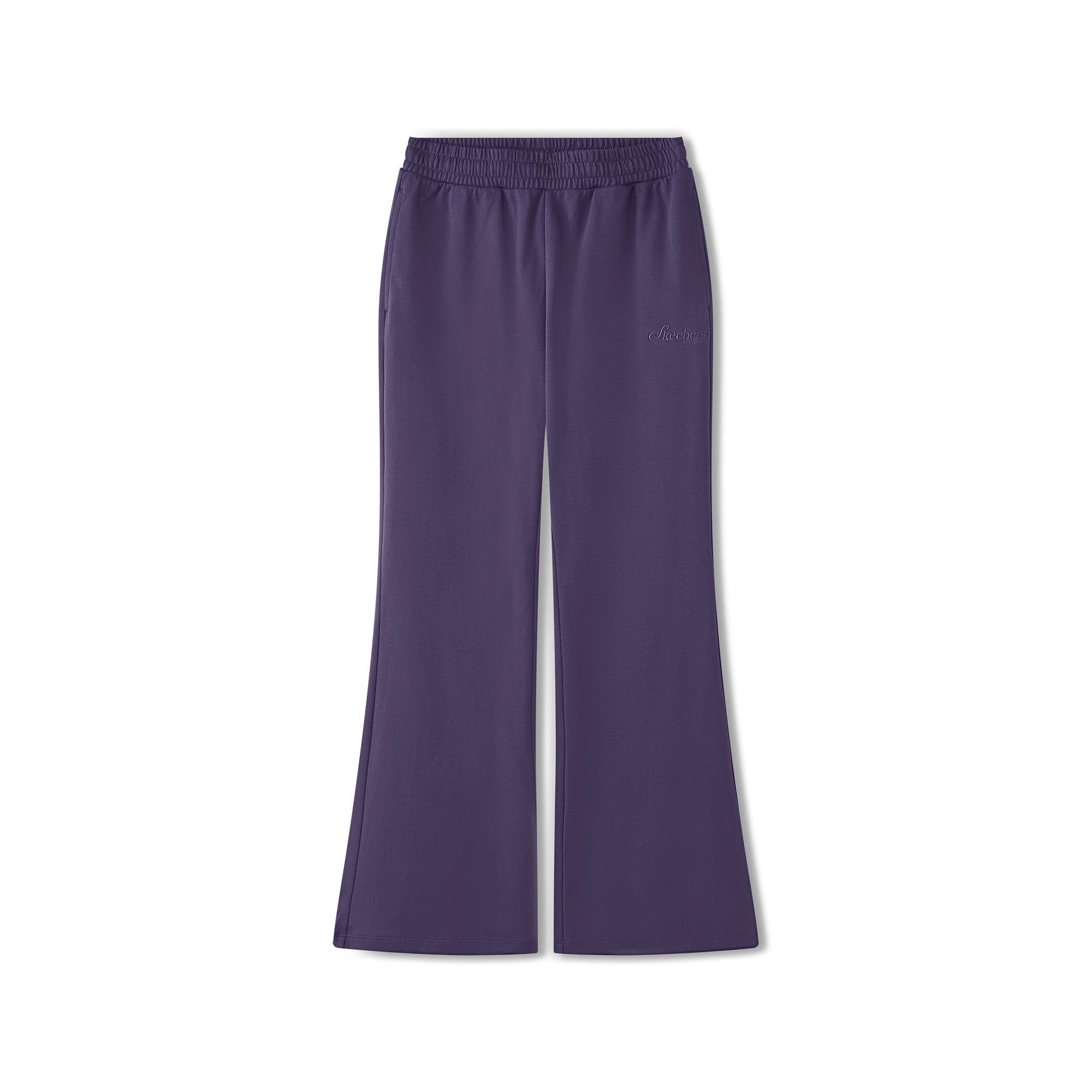 Skechers Wide Leg Flared Pants Soft Comfortable Versatile Skin-Friendly Quick-Dry Cool Casual Pants Women pants Gothic-Purple L225W110-05HS M