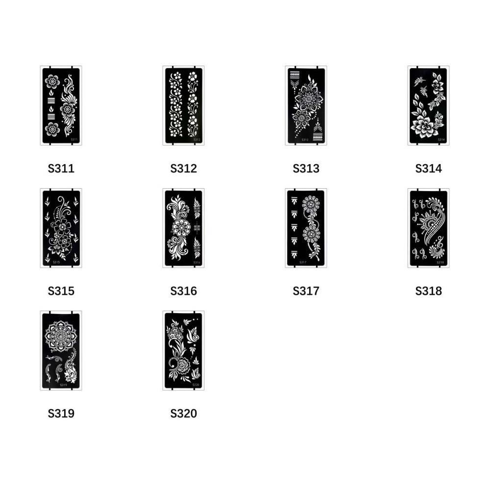 Lace Fake Tattoo Temporary Tattoo Template Legs Arm Henna Tattoo Decals  Women/Lady