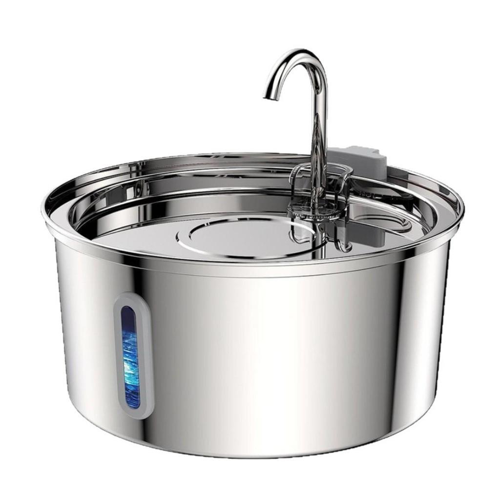 3.2L Stainless Steel Automatic Pet Water Fountain for Cats and Dogs