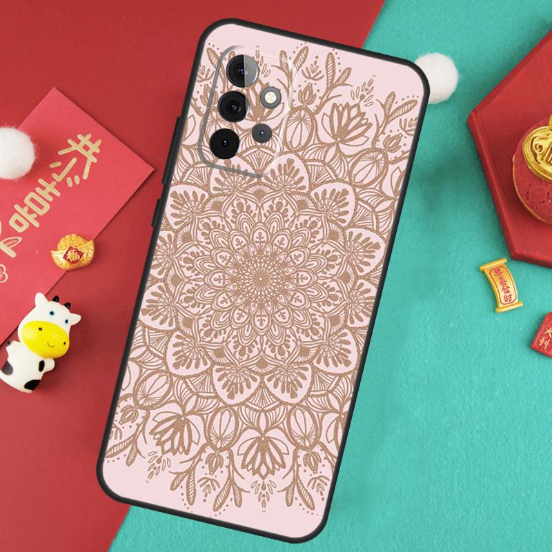 Indian Pattern Mandala Case For Samsung Galaxy A35 A55 A25 A15 A51 A71 A12 A32 A52 A13 A33 A53 A14 A34 A54 Cover