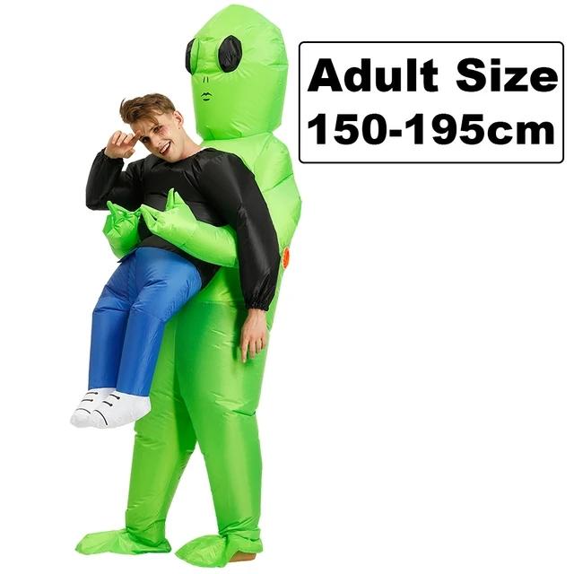 ET Alien inflatable suit Alien Monster Inflatable Costume Scary Green Alien Cosplay Costume For Adult Party Festival Stage