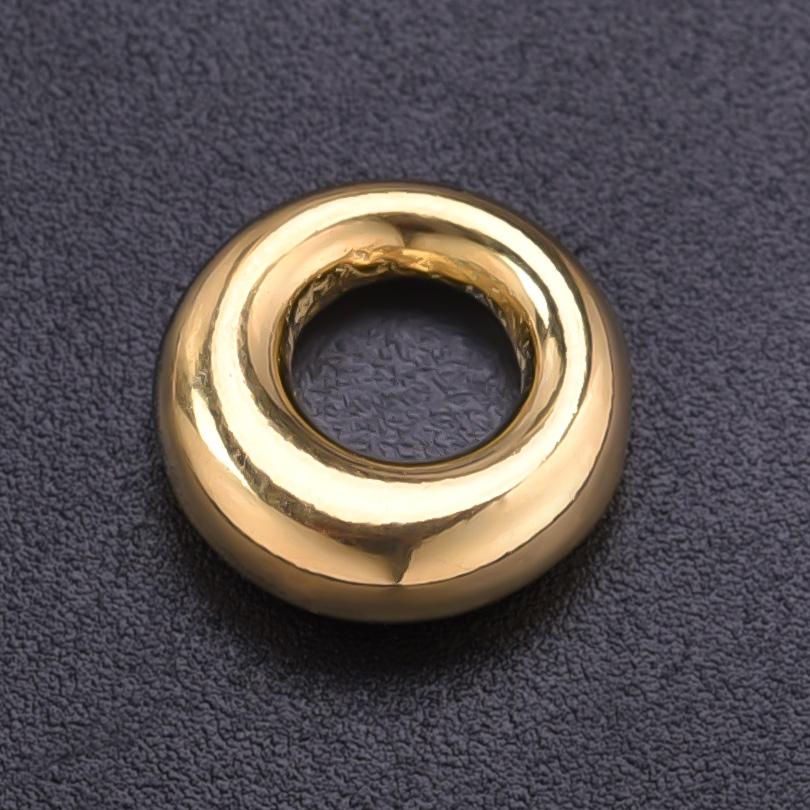 5pcs Gold Color Various Irregular Circle Pendants Women Men Necklace Charms Stainless Steel Pendant Jewelry Making Accessories