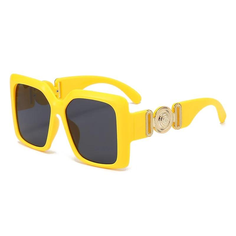 Vintage Fashion Square Big Frame Sunglasses Women Men Luxury Brand Designer Oversized Sun Glasses For Female Travel Eyewear