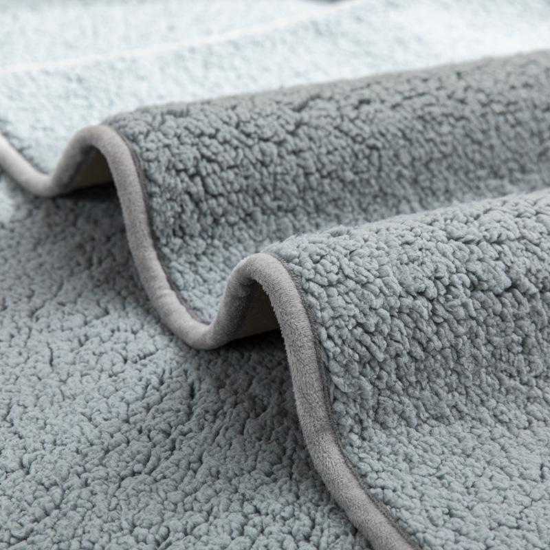 Winter Thickening Lambswool Sofa Cushion Non-Slip Simple Cute Fabric Seat Cover Pillow for Cozy Home