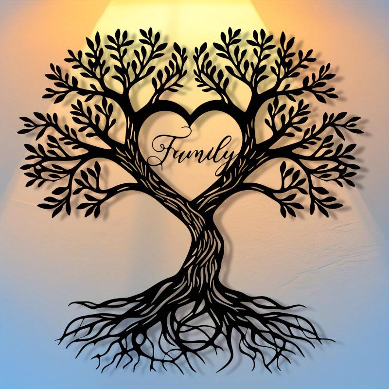 1PC creative love tree plastic art wall hanging, modern simple wall decoration, romantic home decoration