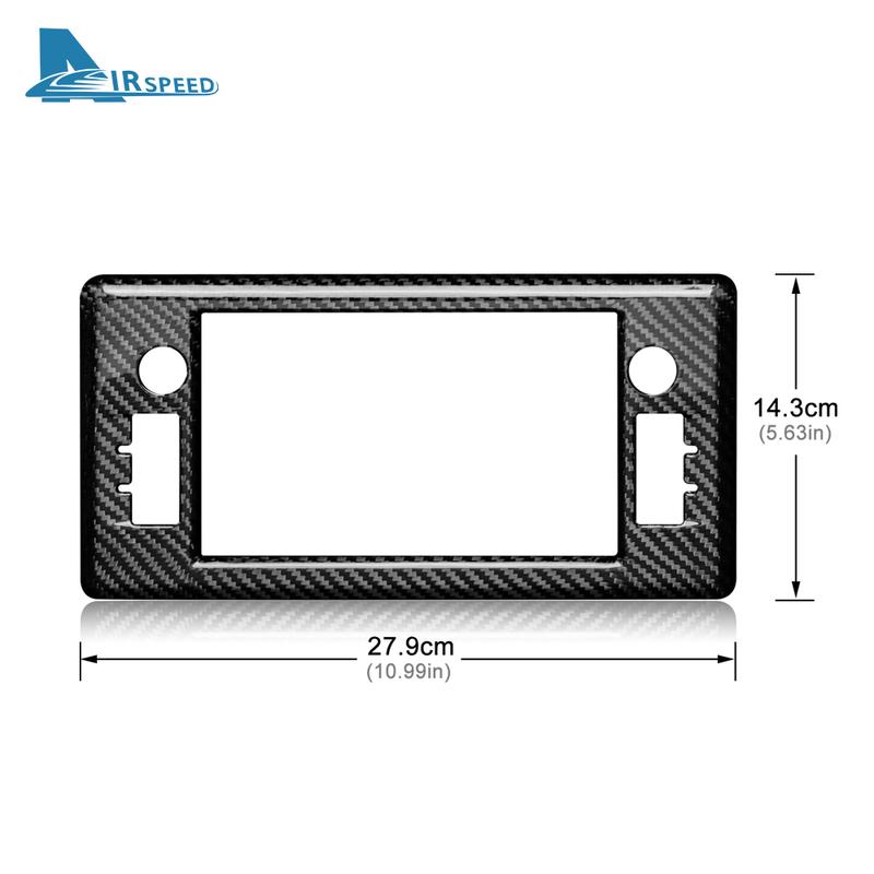 Real Hard Carbon Fiber For Subaru BRZ Toyota GR86 2024 Car Navigation Panel Cover Interior Trim Accessories