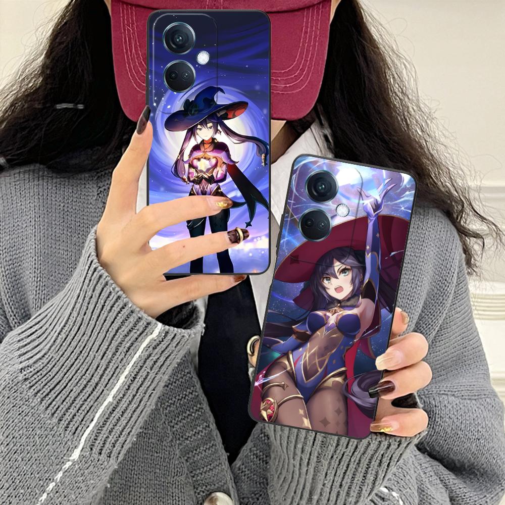 Game GI Mona Matte TPU Mobile Phone Case for OPPO Reno 14 13 12 11 10 9 8 7 6 5 F T Pro 5G Colorful Printing Cover