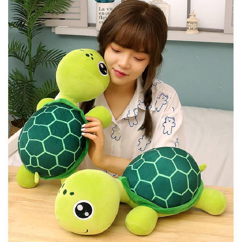 Niedliches und kuscheliges Plüsch-Meeresschildkröten-Spielzeug mit großen Augen Perfektes Geschenk für Kinder!