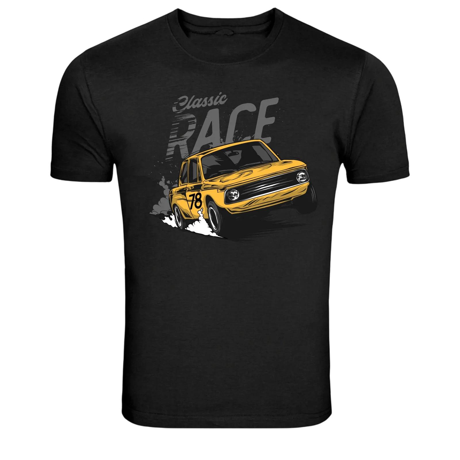 Classic Race Vintage Car Drift Graphic T Shirt Motorsport XXXL
