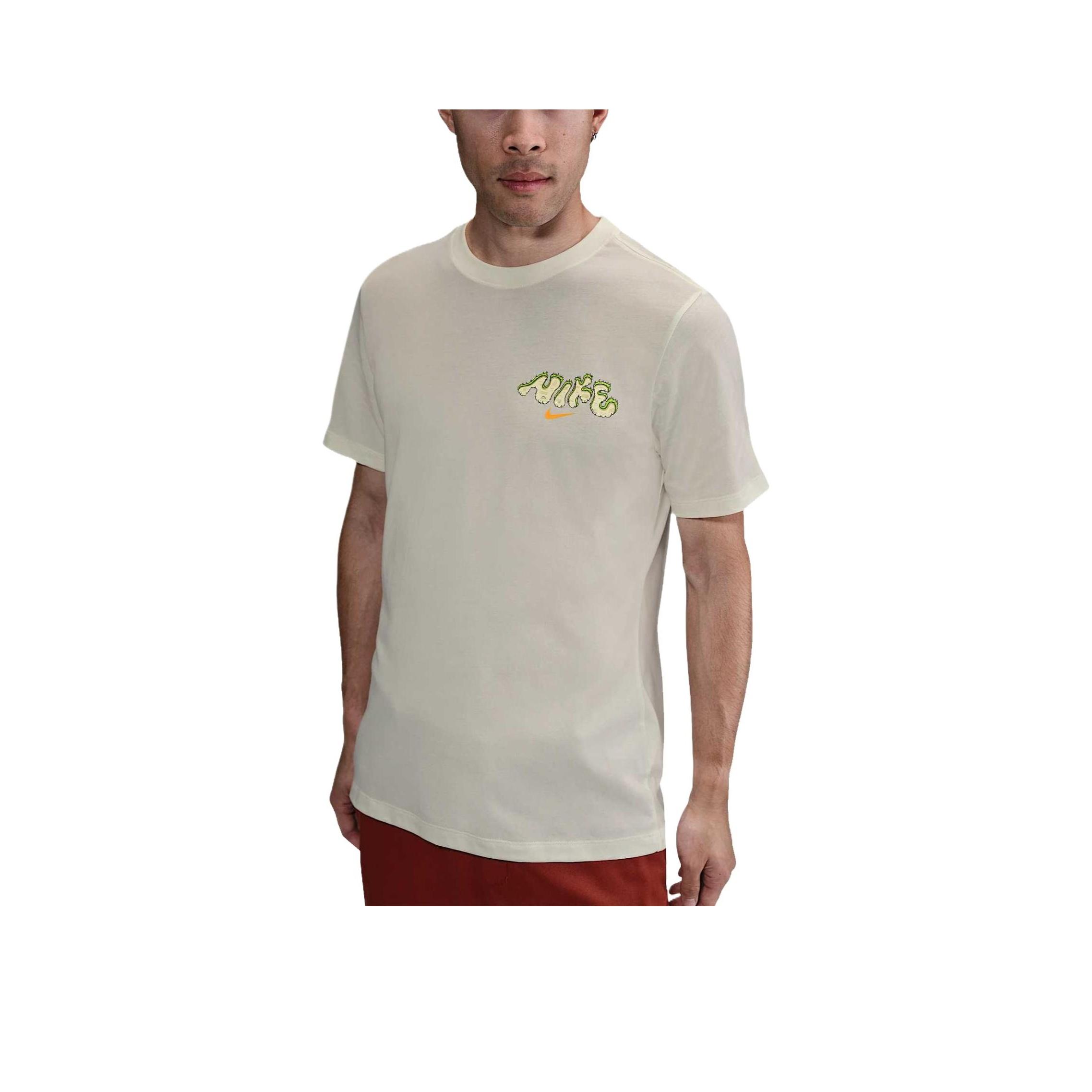 Nike Simple Versatile Comfortable Skin-Friendly Solid Color Letter Short Sleeve T-Shirt Men tops Off-White HJ3457-133 2XL