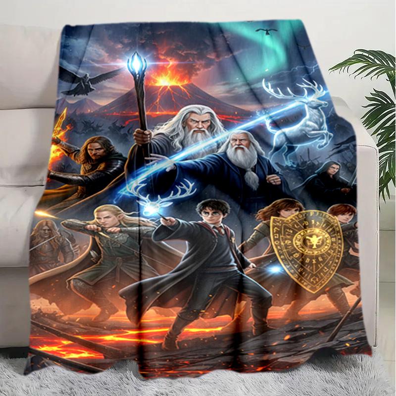 1PC The Lord of the Rings blanket, all-season lightweight home office outdoor nap multifunctional blanket, Christmas gifts