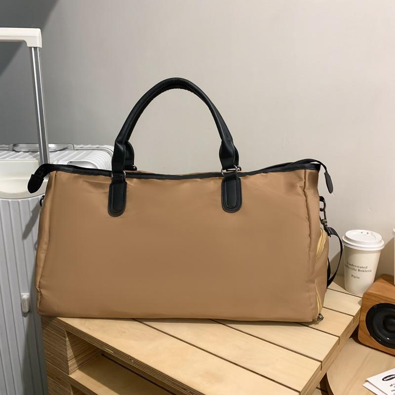 Luggage bags, men s and women s large-capacity sports fitness bags, high-end travel, solid color, simple trend, large-capacity travel bags