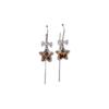 Leopard Print Star Thread Women's Luxury Fashion Earrings