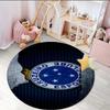 1PC round rug Fc Stars Shine Printed Round Area Rug ,Rug For Home Office, Round Chair Rug, Decorative Carpet Fan gifts Christmas gift